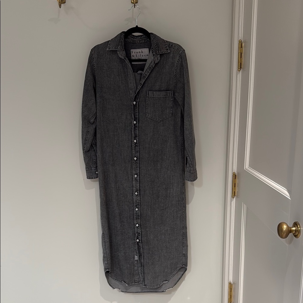 Frank & Eileen Rory Dress in Charcoal Denim size xs